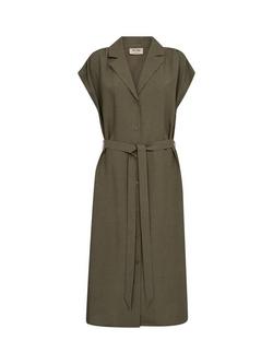 MOS MOSH Nelli Alexi Midi Shirt Dress, Mid Green - view 2, Mid Green