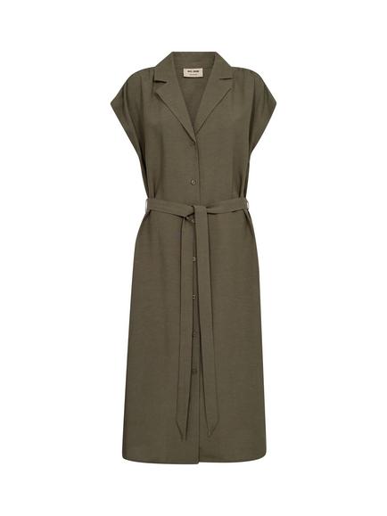 MOS MOSH Nelli Alexi Midi Shirt Dress, Mid Green - view 2, Mid Green