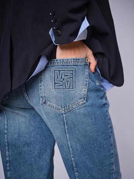 MOS MOSH Adeline Mom Fit Jeans, Mid Blue - view 2, Mid Blue