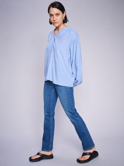 MOS MOSH Ashley Kick Flare Jeans, Mid Blue, Mid Blue