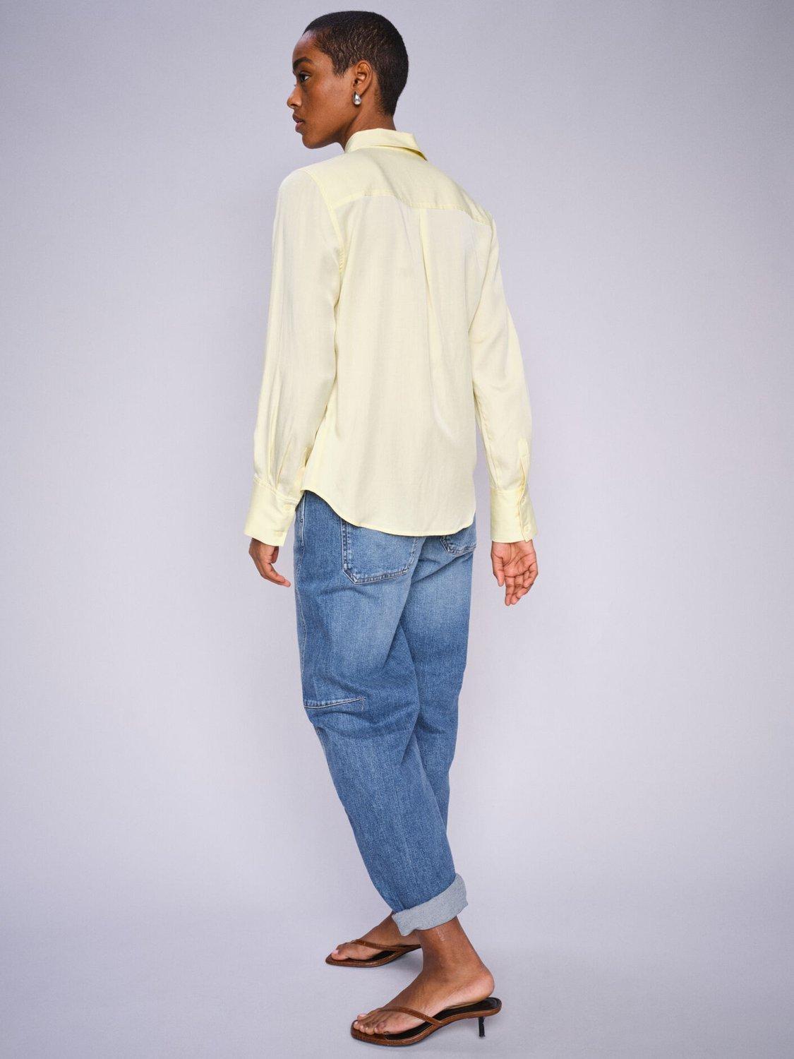 Product image 2 of 4, which shows MOS MOSH Aymen Kyoto Barrel Leg Jeans, Mid Blue, 28R