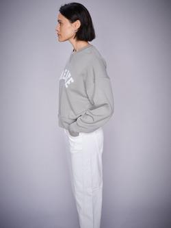 MOS MOSH Aymen Melo Organic Cotton Rich Barrel Leg Jeans, White - view 2, White