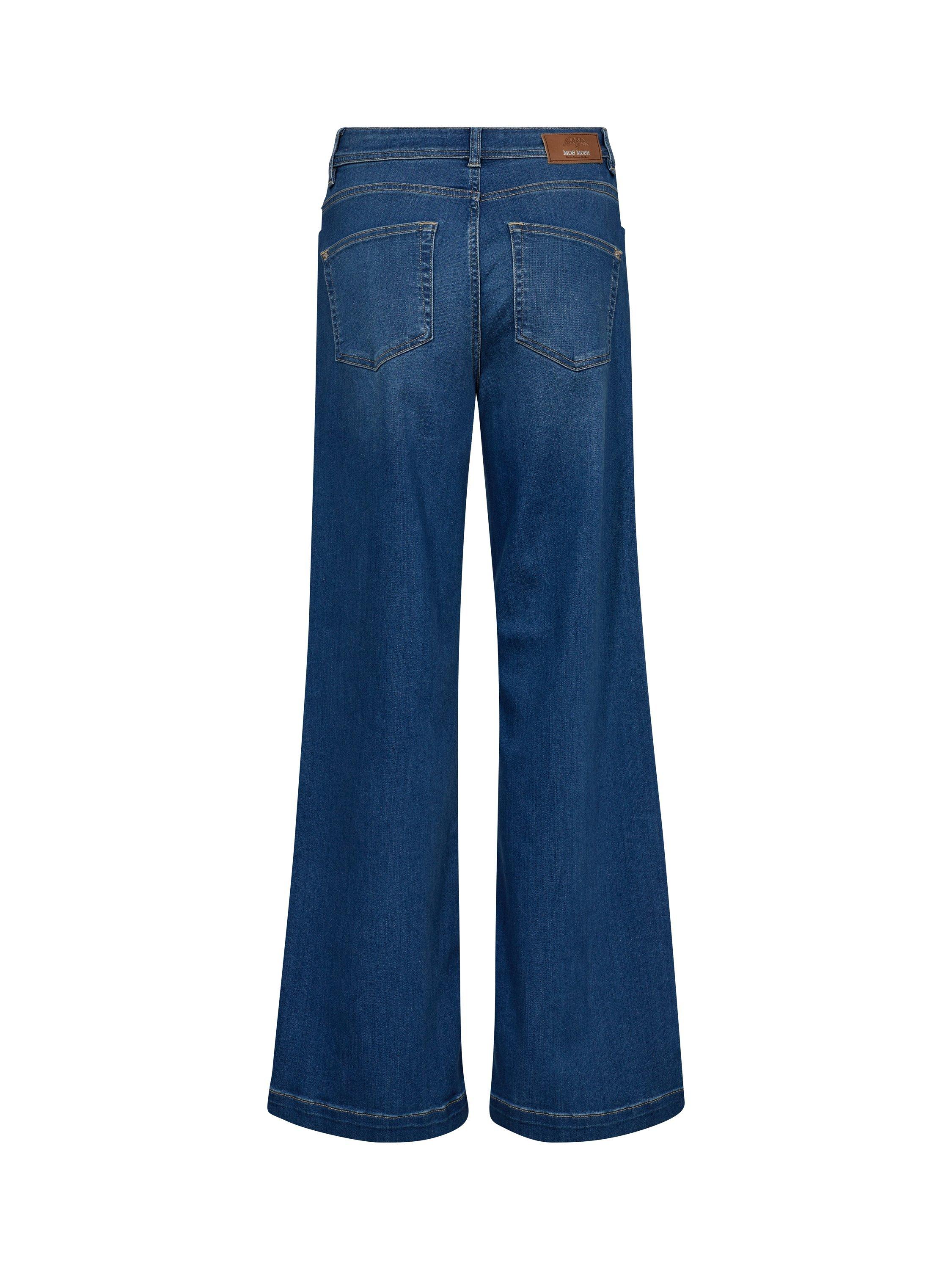 Product image 4 of 4, which shows MOS MOSH Dara Deluxe Wide Leg Jeans, Mid Blue, 25R
