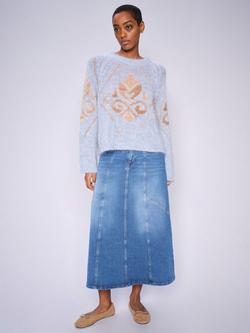 MOS MOSH Janet Shane Denim Skirt, Blue, Blue