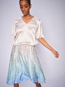 MOS MOSH Kashar Ombre Animal Print Skirt, Hydrangea - view 2, Hydrangea