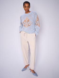 MOS MOSH Maison Cuffed Hem Utility Trousers, Cream