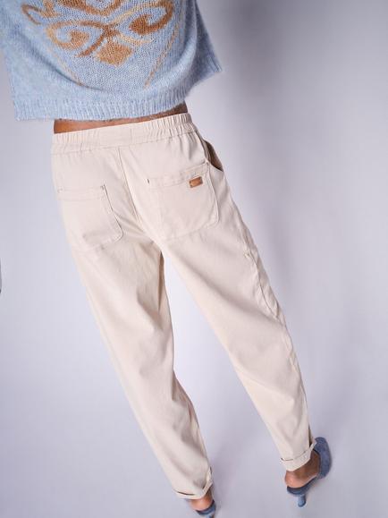 MOS MOSH Maison Cuffed Hem Utility Trousers - view 2, Cream