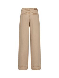 MOS MOSH Soey Beaumont Wide Leg Trousers - view 2, Cream Natural