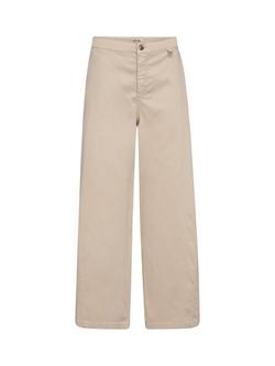 MOS MOSH Vincent Rosemary Wide Leg Trousers, Cream Natural
