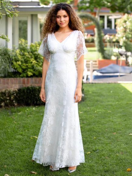 Alie Street Evelyn Lace Wedding Dress, Ivory, Ivory