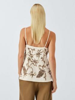 John Lewis Embellished Phlox Cami Top, Embellished - view 2, Embellished