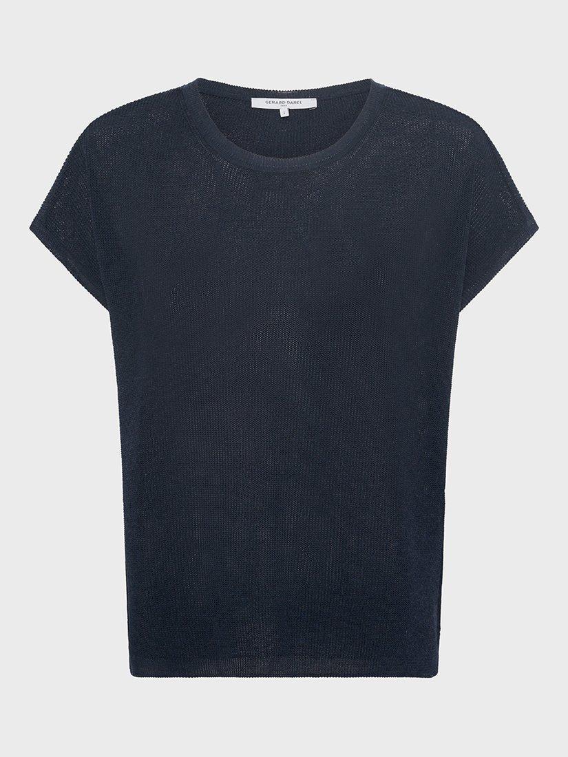 Product image 4 of 6, which shows Gerard Darel Jamila Knit Top, Navy, 10