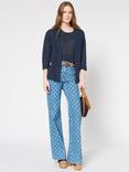 Gerard Darel Janis Open Neck Cardigan, Navy