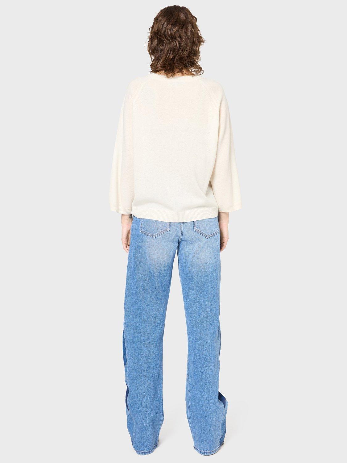 Product image 3 of 6, which shows Gerard Darel Jaylene Cashmere Jumper, White, 10