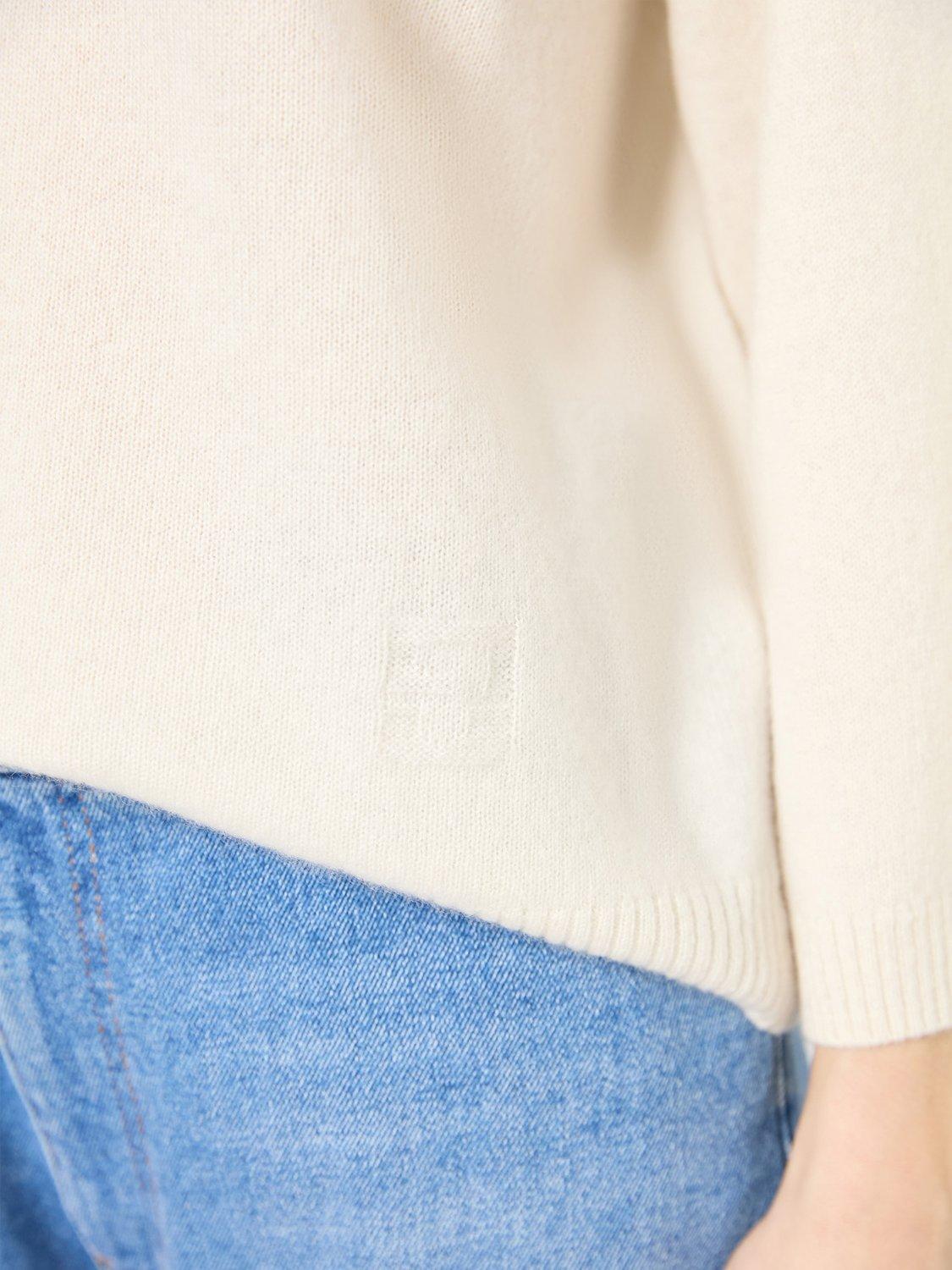 Product image 6 of 6, which shows Gerard Darel Jaylene Cashmere Jumper, White, 10