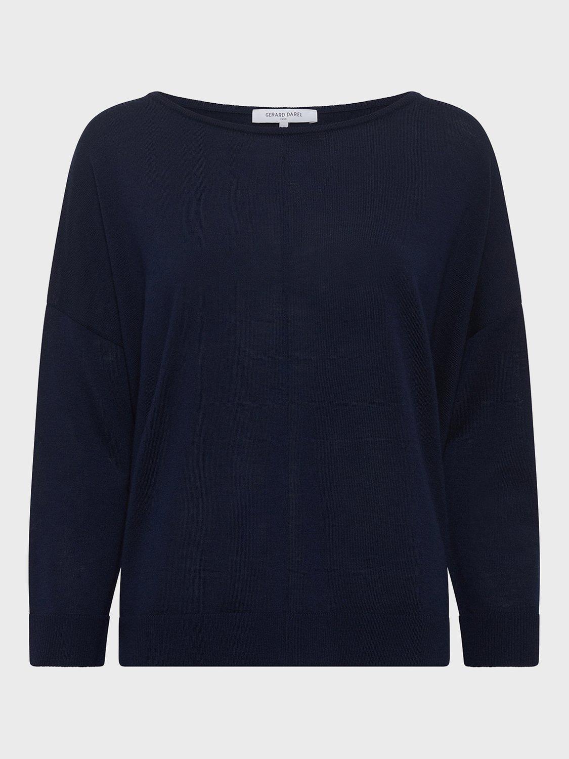Product image 4 of 6, which shows Gerard Darel Jayme Wool Jumper, Navy, 6