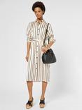 Gerard Darel Palouma Stripe Shirt Dress, Natural