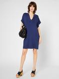 Gerard Darel Piya V-Neck Mini Dress, Blue