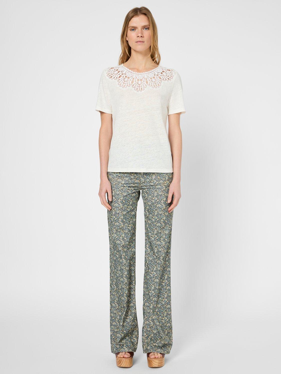 Product image 2 of 2, which shows Gerard Darel Gillian T-Shirt, Ecru, 12