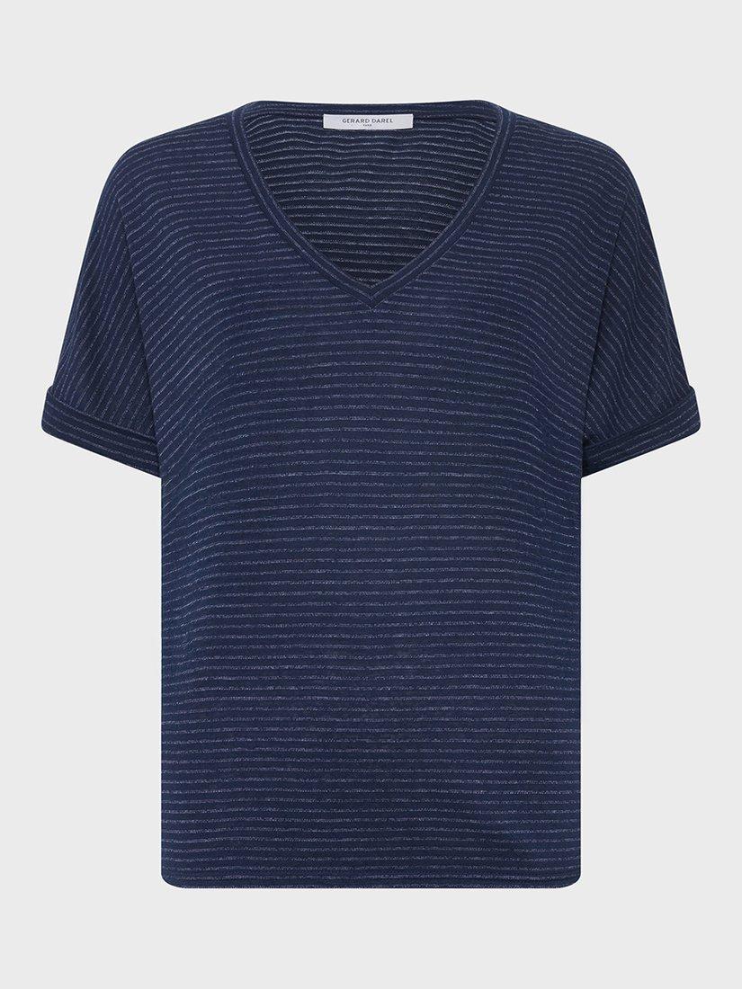 Product image 4 of 6, which shows Gerard Darel Gladys T-Shirt, Indigo, 10