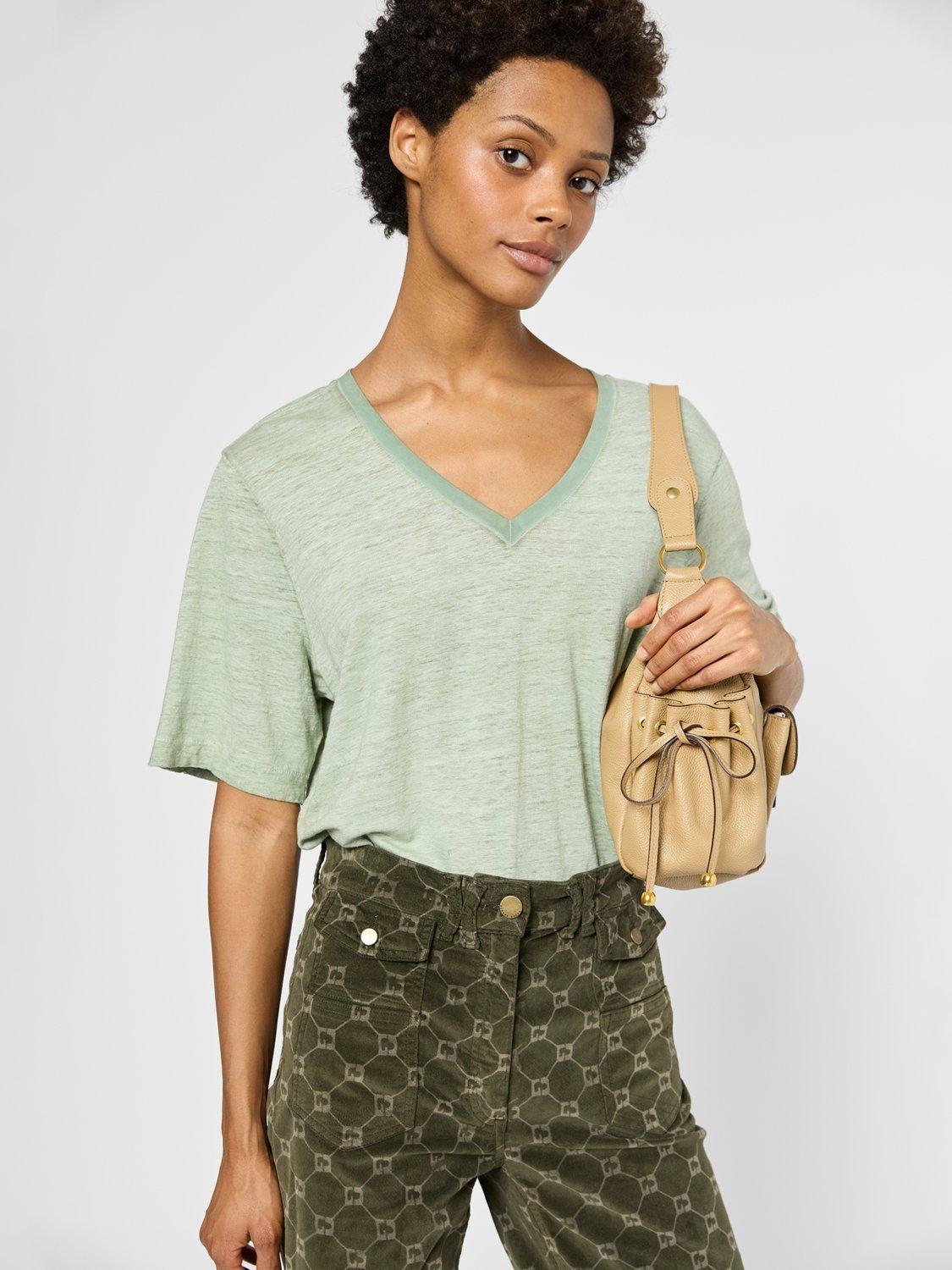 Product image 2 of 2, which shows Gerard Darel Greta T-Shirt, Green, 6