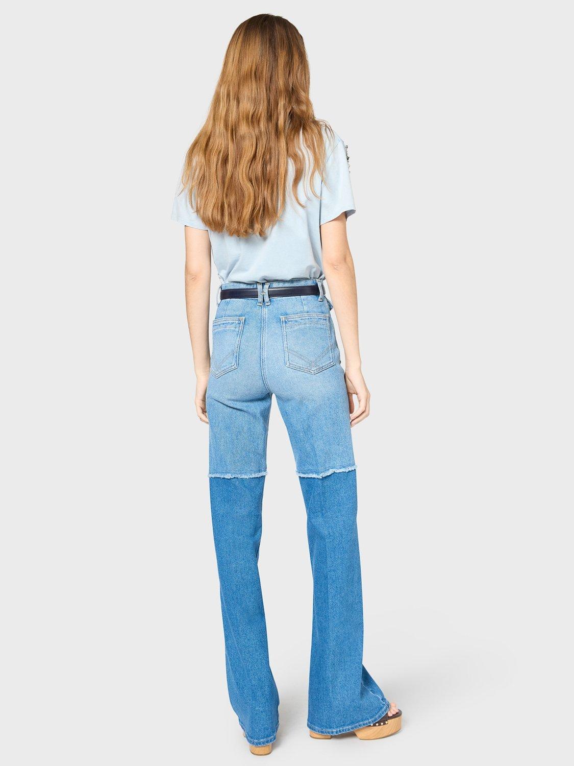 Product image 3 of 6, which shows Gerard Darel Gwenn Embellished Shoulder T-Shirt, Blue, 6