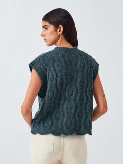 AND/OR Lara Textured Wool Rich Tank Top - view 2, Blue
