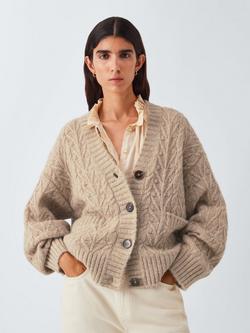 AND/OR Pippa Alpaca Wool Blend Cardigan, Natural