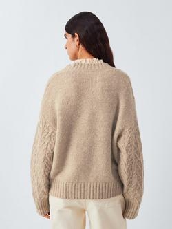 AND/OR Pippa Alpaca Wool Blend Cardigan - view 2, Natural