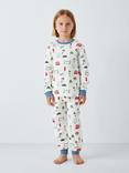 John Lewis Kids' London Pyjama Set, White