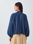 AND/OR Cassie Textured Check Blouse