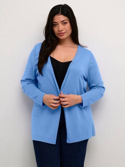 KAFFE Curve Farsia Open Neck Cardigan, Ebb And Flow