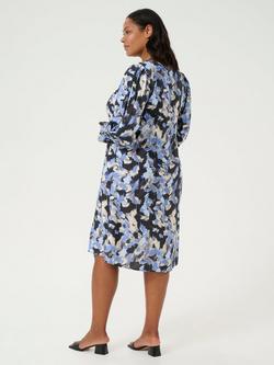 KAFFE Curve Toria Graphic Strokes Dress, Multi - view 2, Multi