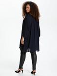 KAFFE Cami Tunic Top, Midnight Marine