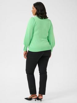 KAFFE Curve Lizzy Button Cuff Jumper, Spring Bouquet - view 2, Spring Bouquet