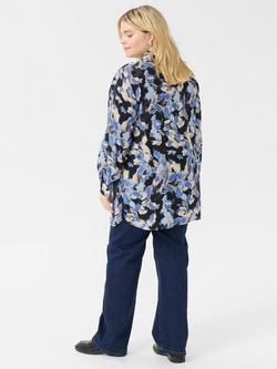 KAFFE Curve Toria Graphic Strokes Shirt, Multi - view 2, Multi