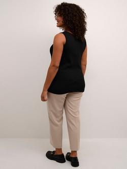 KAFFE Curve Carina Tank Top, Black - view 2, Black