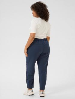 KAFFE Curve Merla Relaxed Fit Trousers, Navy - view 2, Navy