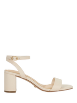 Dune London Melini Leather Heeled Sandals, Ecru