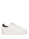Dune London Eden Leather Chunky Trainers, White