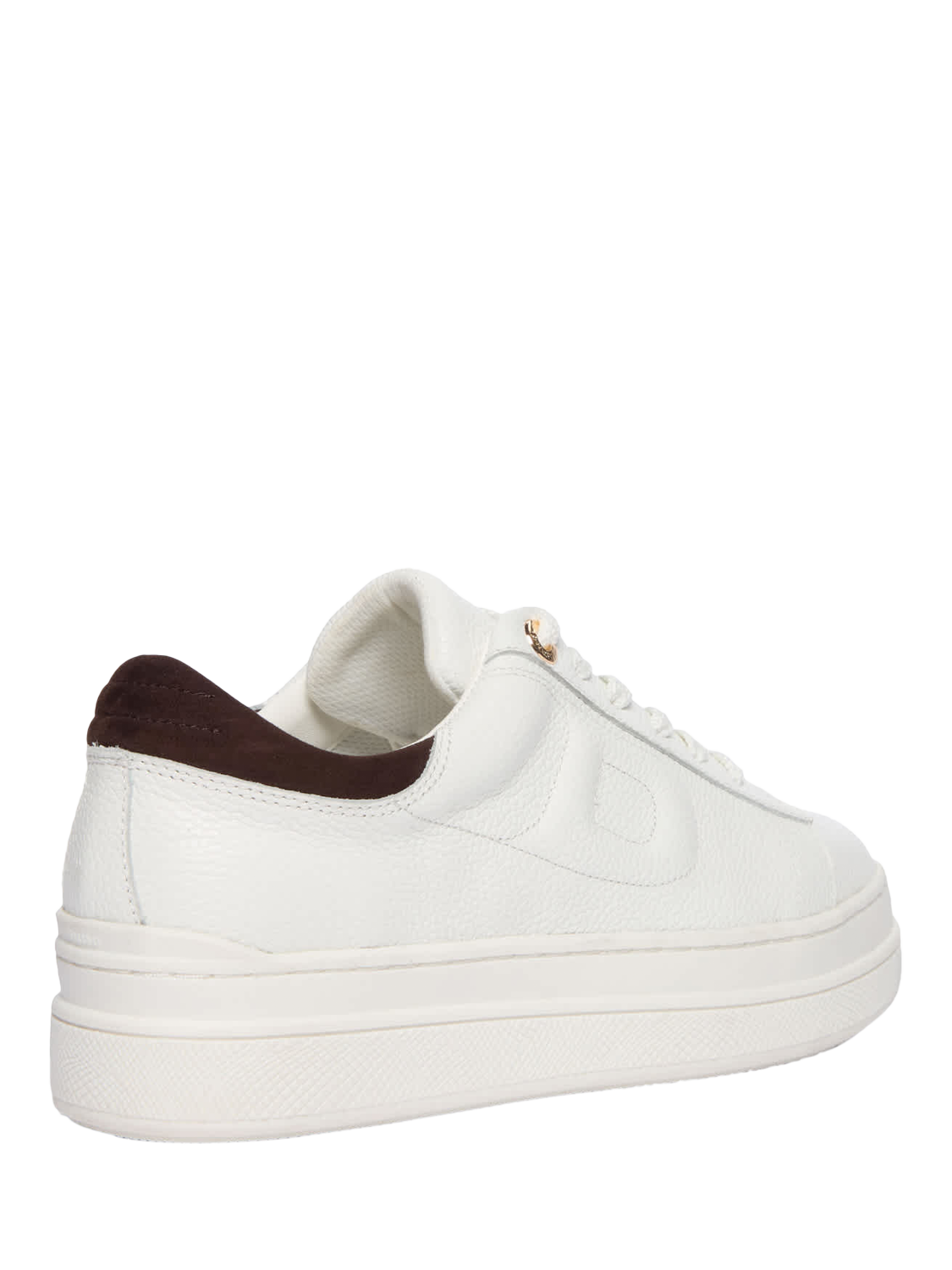 Product image 4 of 5, which shows Dune London Eden Leather Chunky Trainers, White, EU36