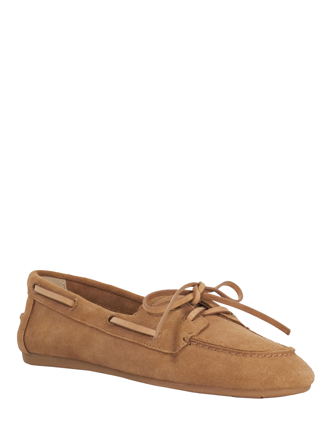 Product image 4 of 6, which shows Dune London Gala Suede Boat Shoes, Tan, EU36