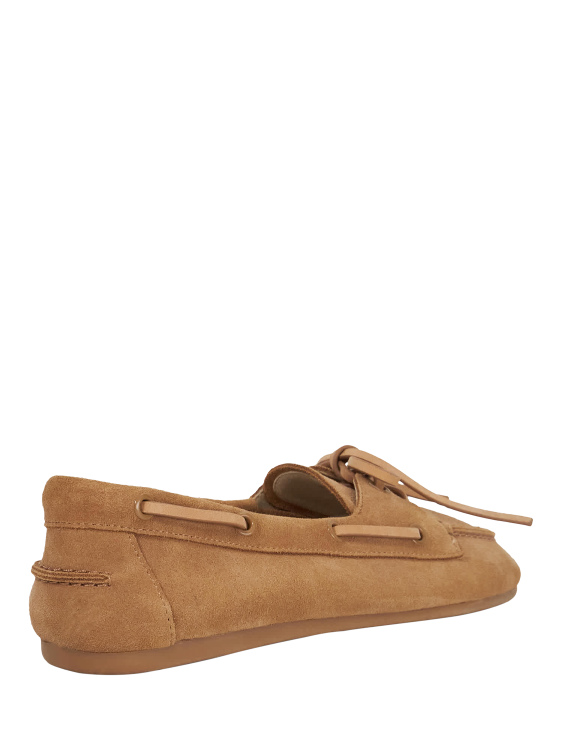 Product image 5 of 6, which shows Dune London Gala Suede Boat Shoes, Tan, EU36