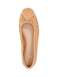 Dune London Heat Woven Leather Ballerina Pumps, Pink