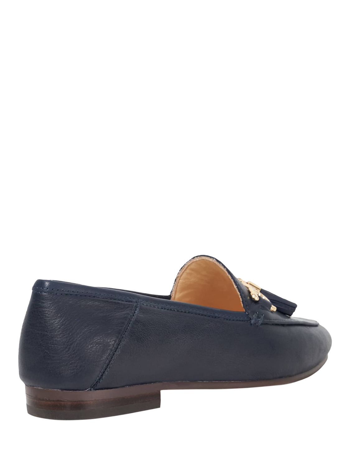 Product image 4 of 5, which shows Dune London Greysons Wide Fit Leather Loafers, Navy, EU36