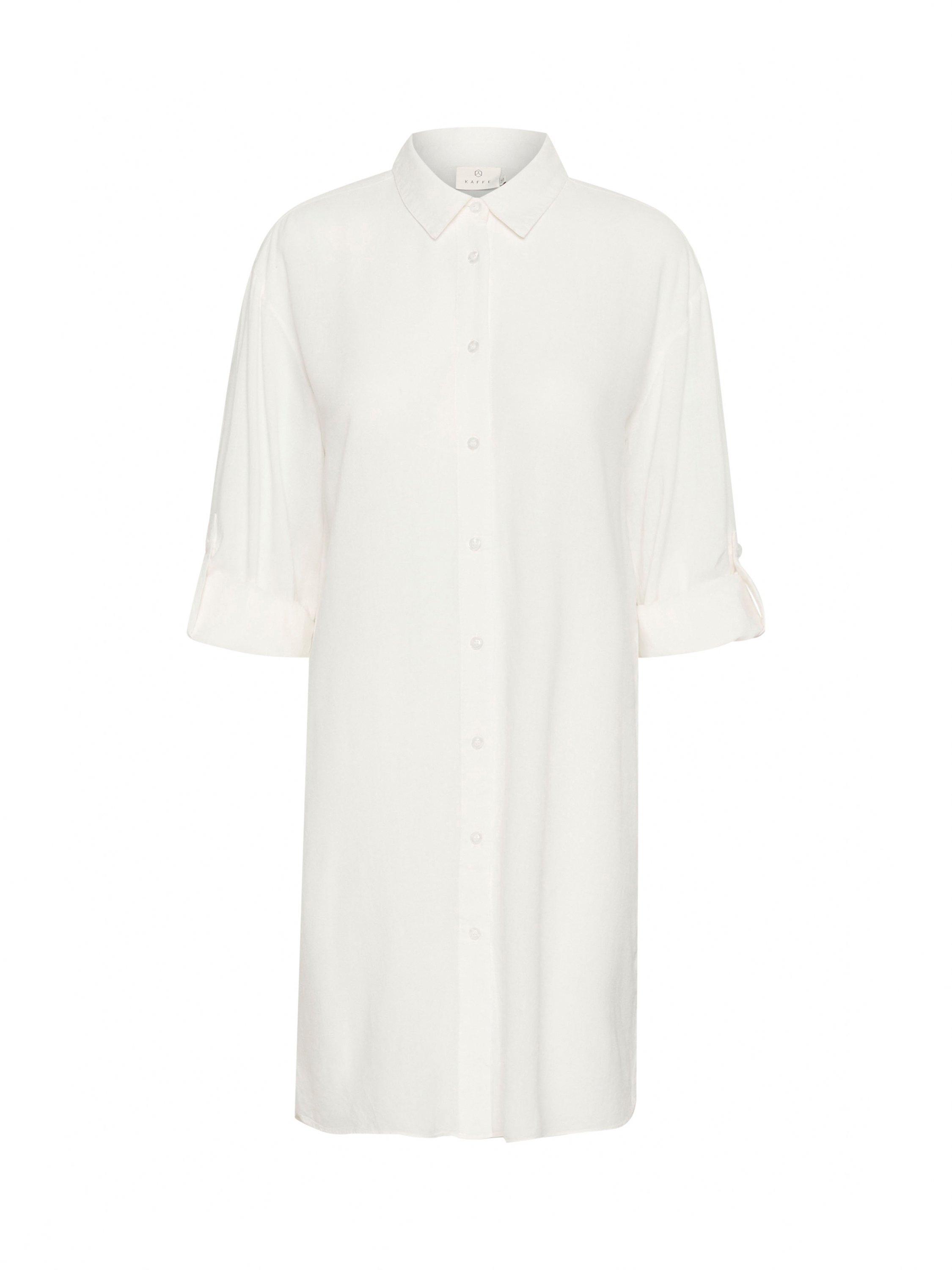 Product image 7 of 7, which shows KAFFE Milia Shirt Dress, Chalk, 18