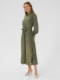 KAFFE Pollie Tie Belt Maxi Shirt Dress