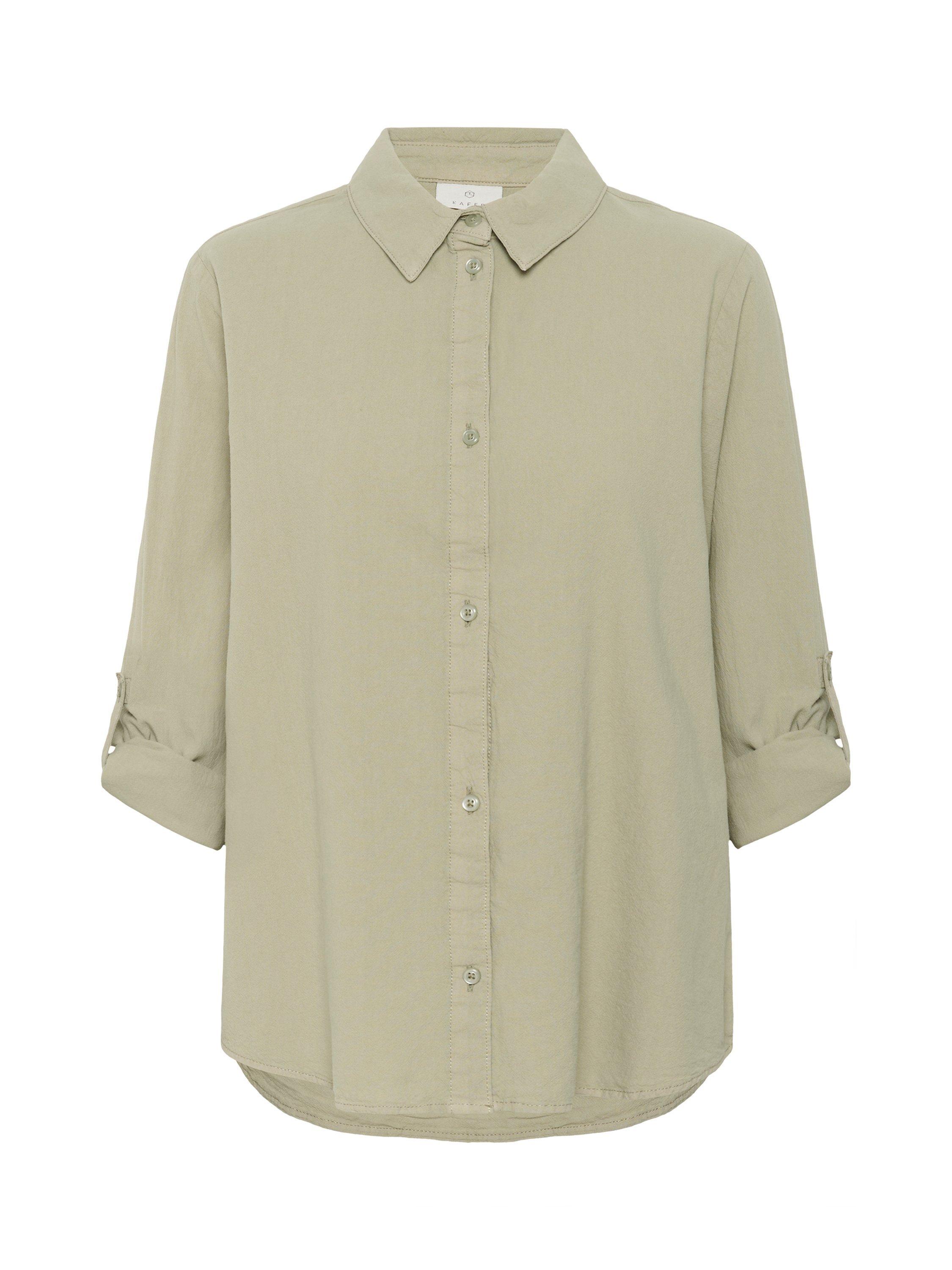 Product image 4 of 6, which shows KAFFE Naya Casual Fit Shirt, Mid Green, 8