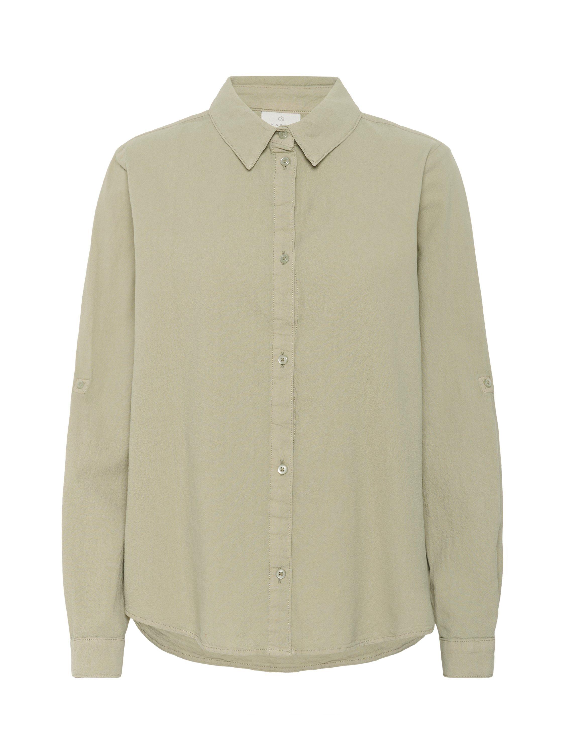 Product image 6 of 6, which shows KAFFE Naya Casual Fit Shirt, Mid Green, 8