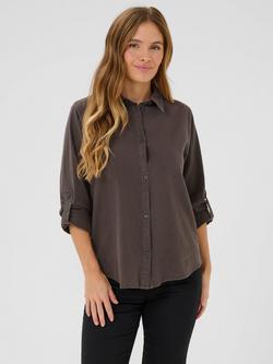 KAFFE Naya Casual Fit Shirt, Mid Grey, Mid Grey